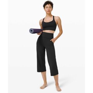 Lululemon Align Wide Leg Crop 23", Black, Size 2, W6BLJS